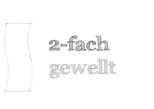 2-fach gewellt